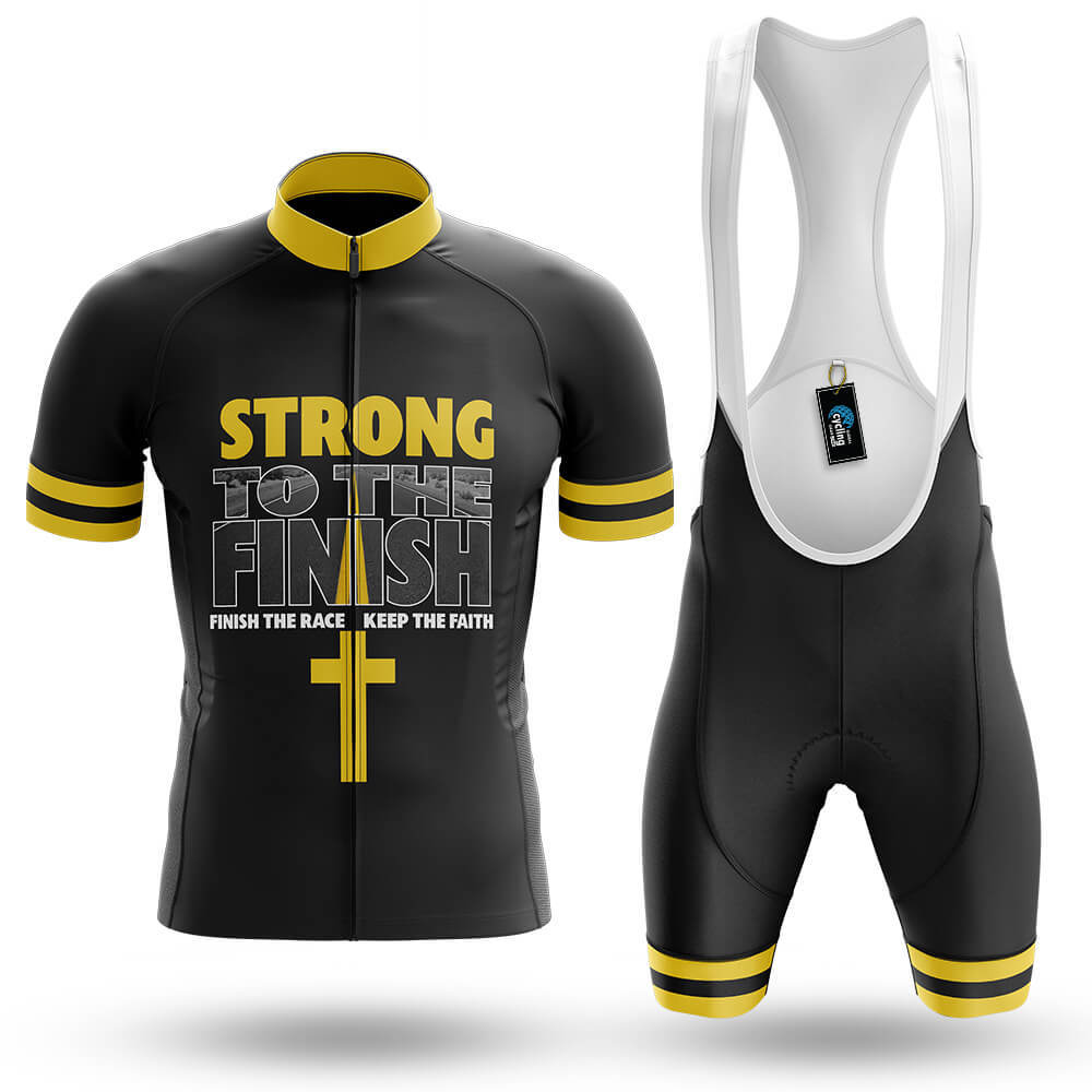 Strong To The Finish - Men's Cycling Kit-Full Set-Global Cycling Gear
