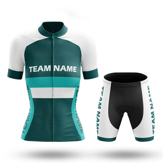 Custom Team Name M2 Green - Women's Cycling Kit-Full Set-Global Cycling Gear