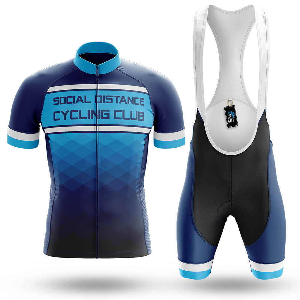 Social Distance Cycling Club - Men's Cycling Kit-Full Set-Global Cycling Gear