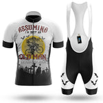 Assuming Old Man V3 - White - Men's Cycling Kit-Full Set-Global Cycling Gear