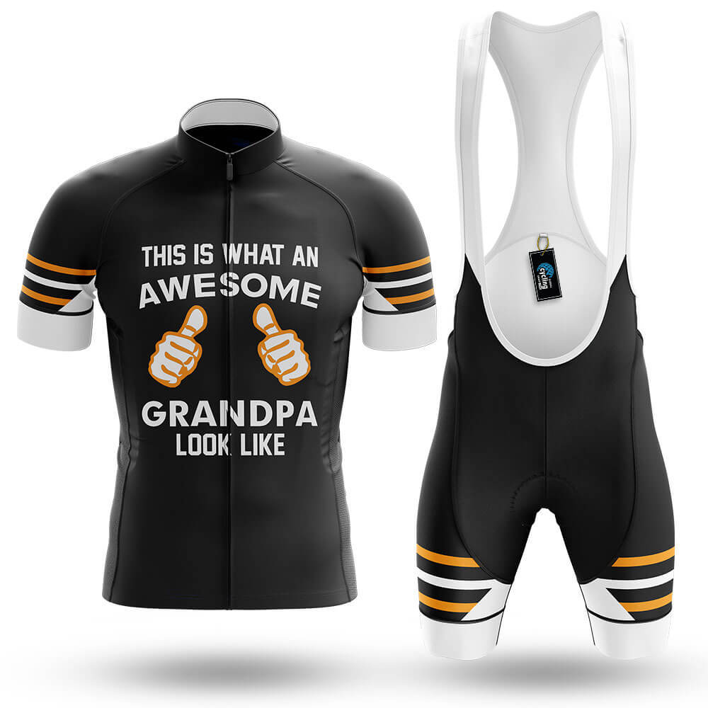 Awesome Grandpa V3 - Black - Men's Cycling Kit-Full Set-Global Cycling Gear