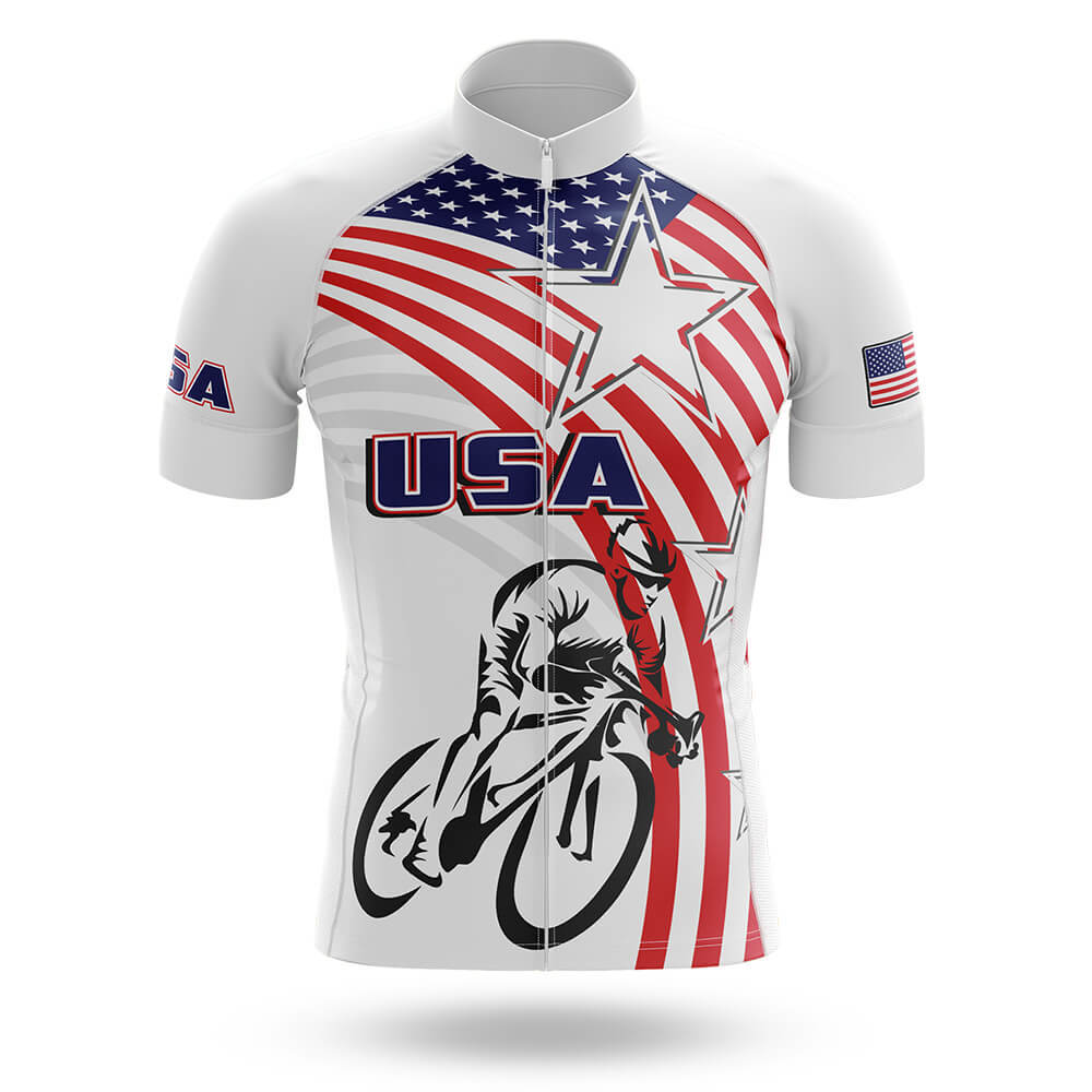 USA - Cycling Jersey For Men-Short Sleeve Jersey-Global Cycling Gear