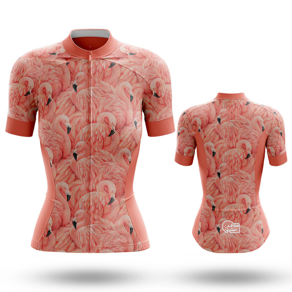 Flamingo Lover - Women's Cycling Kit-Short Sleeve Jersey-Global Cycling Gear