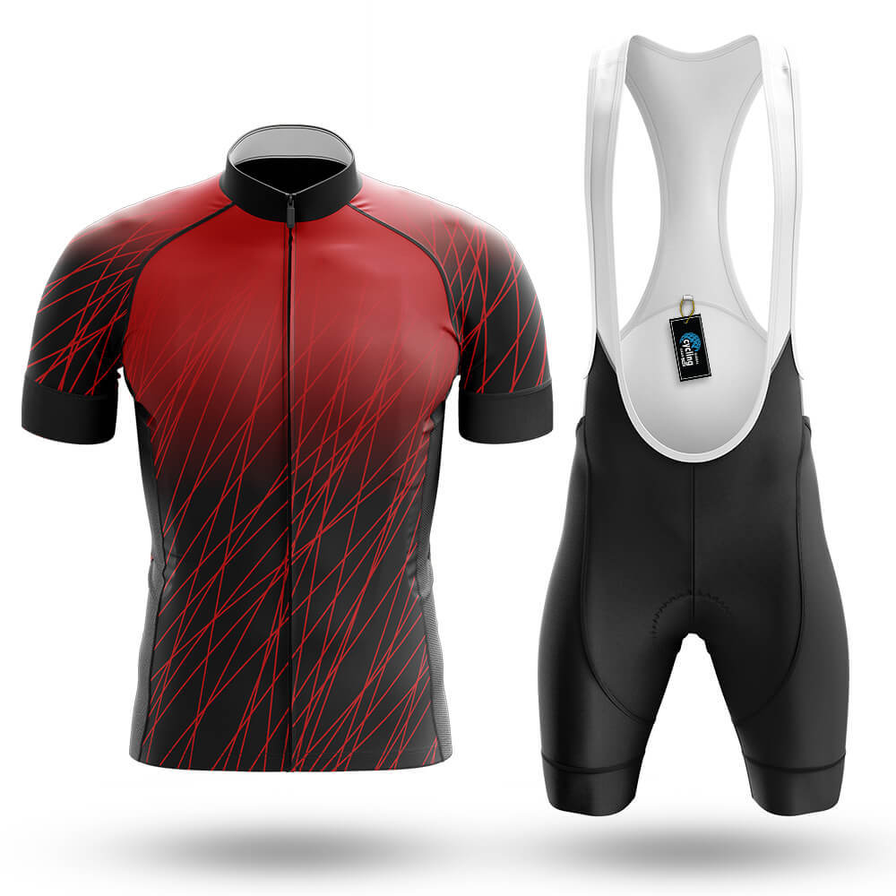 Red Lines - Men's Cycling Kit-Full Set-Global Cycling Gear