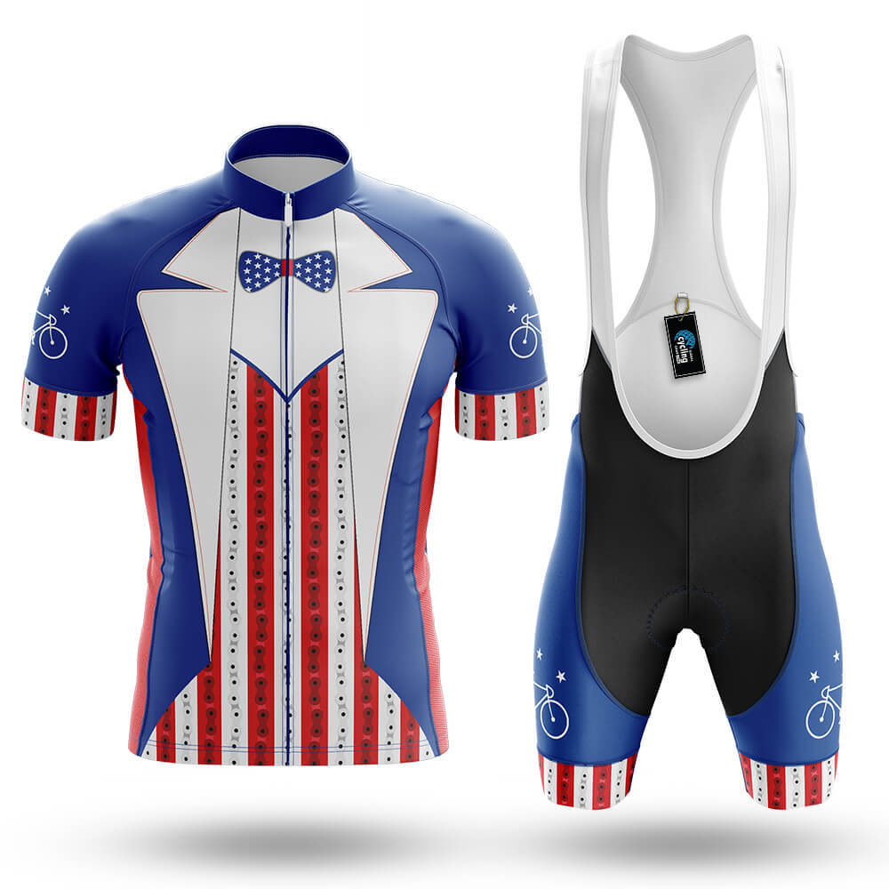 USA Patriotic Suit - Men's Cycling Kit-Full Set-Global Cycling Gear