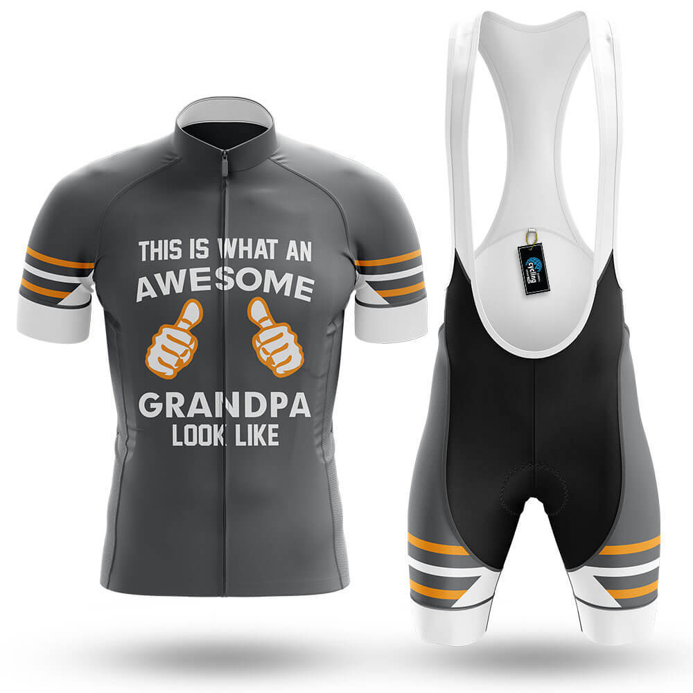 Awesome Grandpa V3 - Grey - Men's Cycling Kit-Full Set-Global Cycling Gear