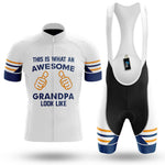 Awesome Grandpa V3 - White - Men's Cycling Kit-Full Set-Global Cycling Gear