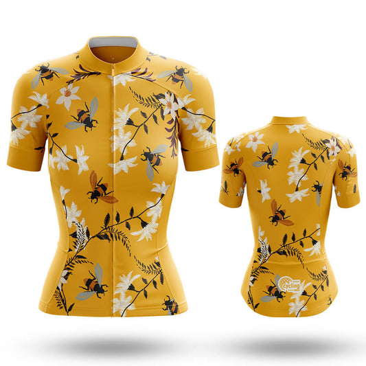 Bee Lover - Women's Cycling Kit-Short Sleeve Jersey-Global Cycling Gear