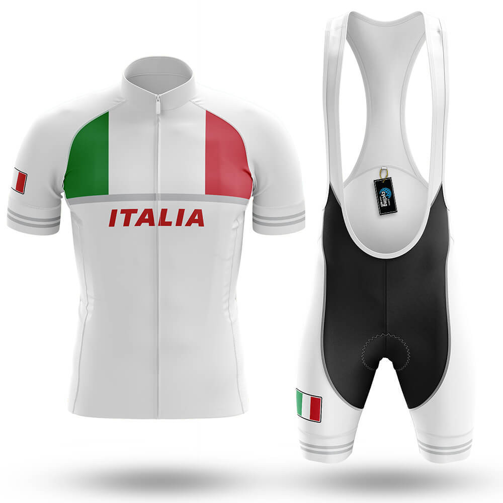 Italia S7 - White - Men's Cycling Kit-Full Set-Global Cycling Gear