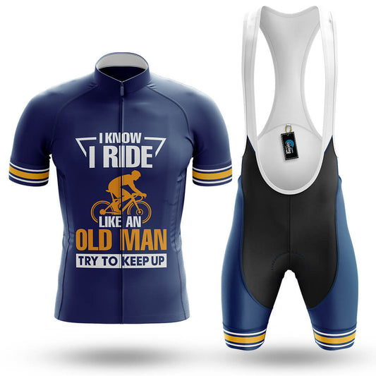 I Ride Like An Old Man V4 - Men's Cycling Kit-Full Set-Global Cycling Gear