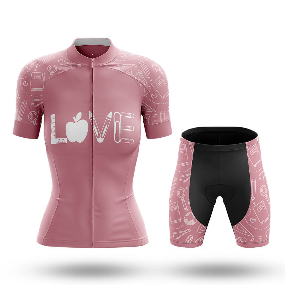 Love Teacher - Women's Cycling Kit-Full Set-Global Cycling Gear