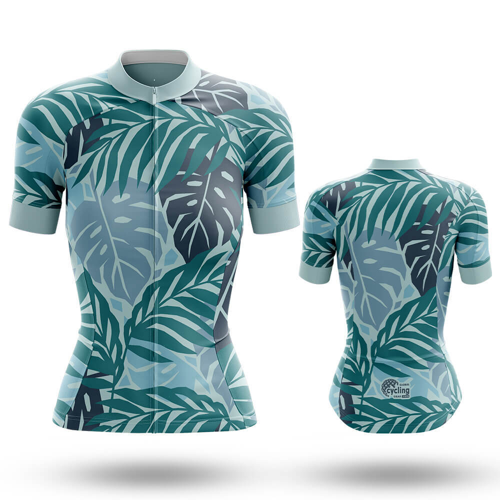 Tropical Palm - Women's Cycling Kit-Short Sleeve Jersey-Global Cycling Gear