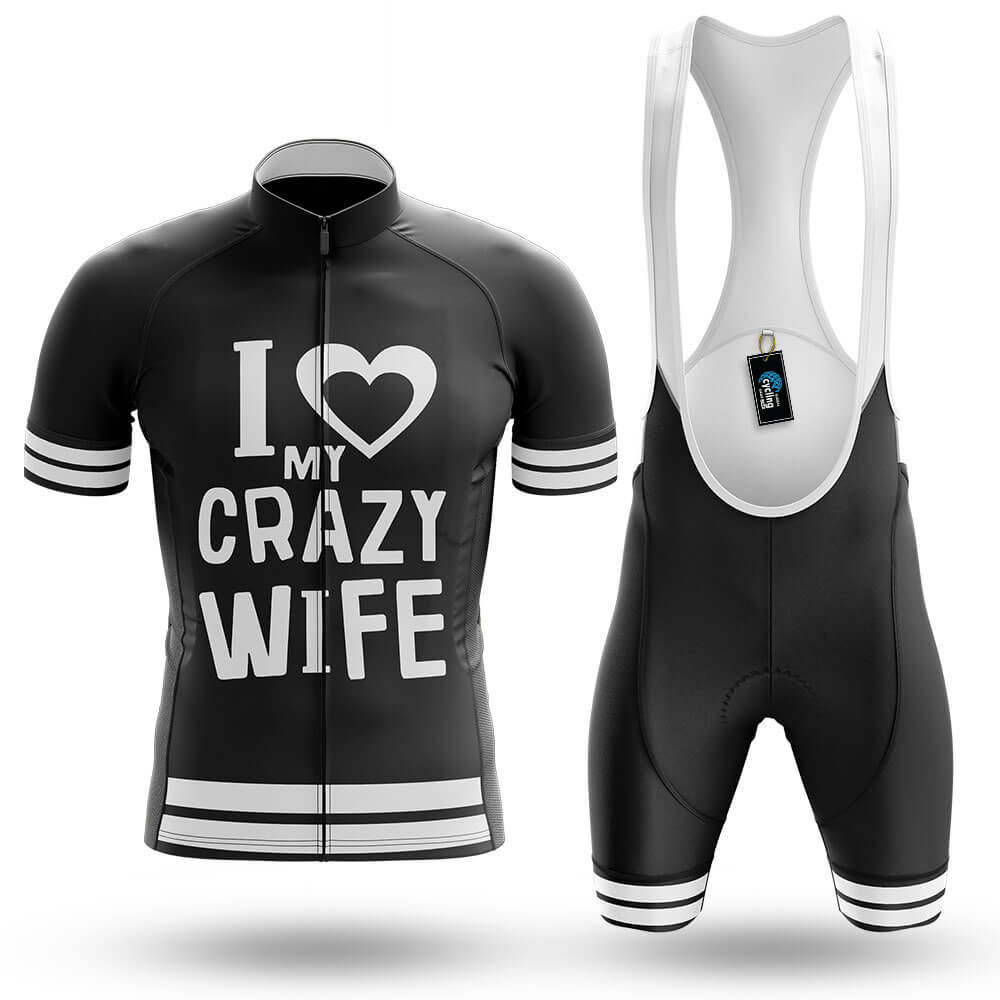 Love My Crazy Wife - Men's Cycling Kit-Full Set-Global Cycling Gear