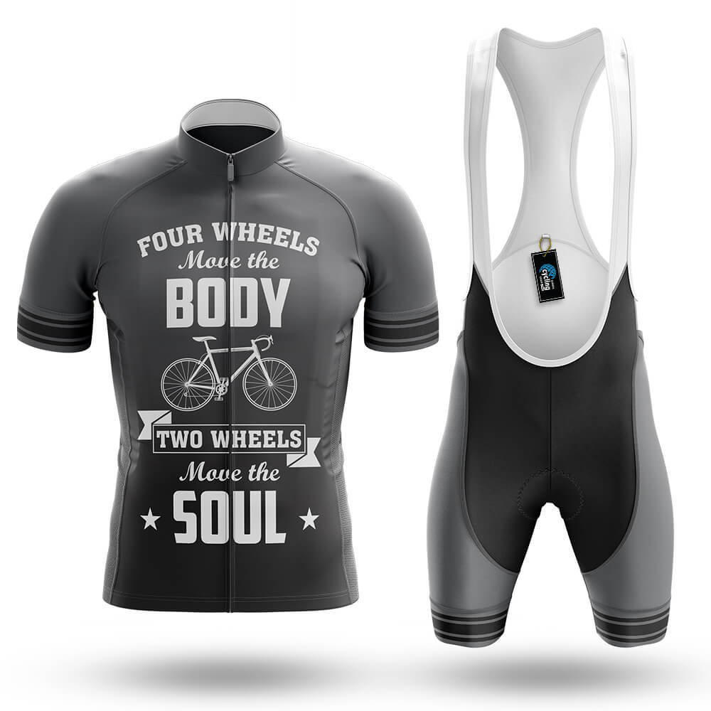 Two Wheels Move The Soul V3 - Men's Cycling Kit-Full Set-Global Cycling Gear