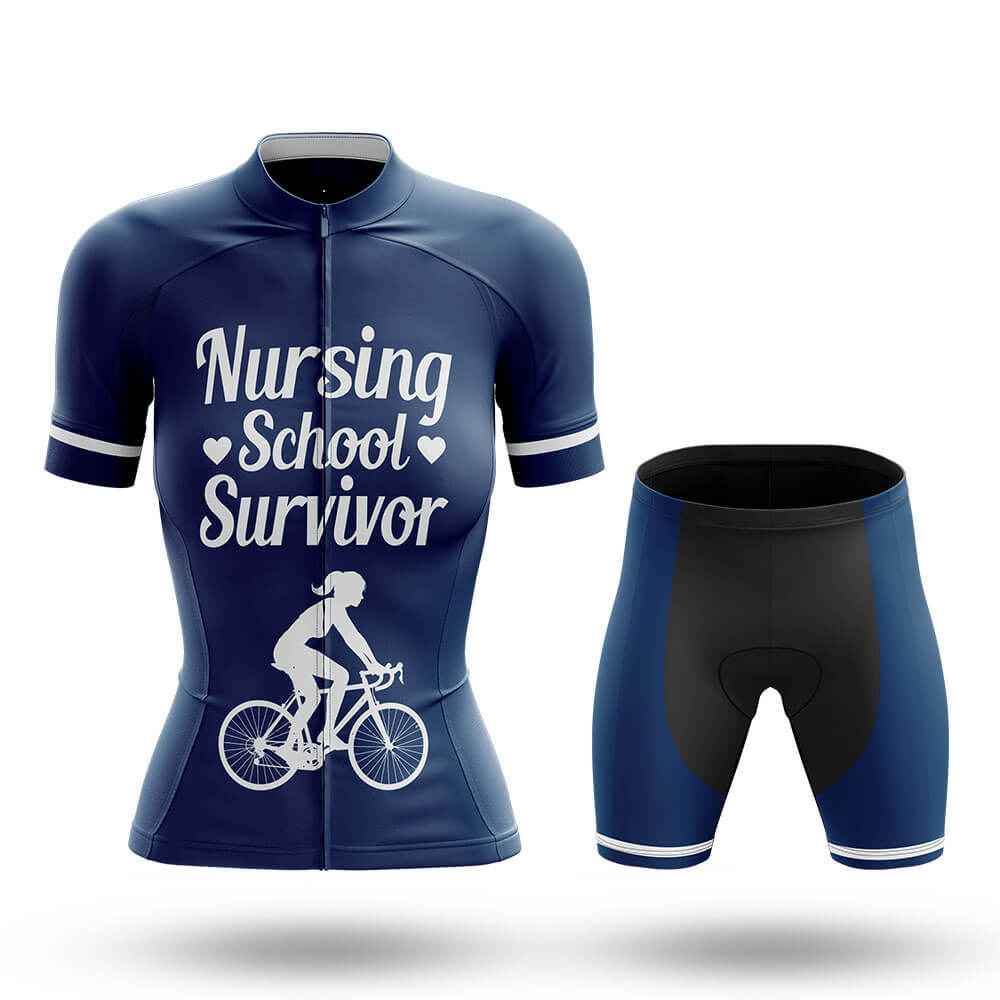 Nursing School Survivor - Women's Cycling Kit-Full Set-Global Cycling Gear