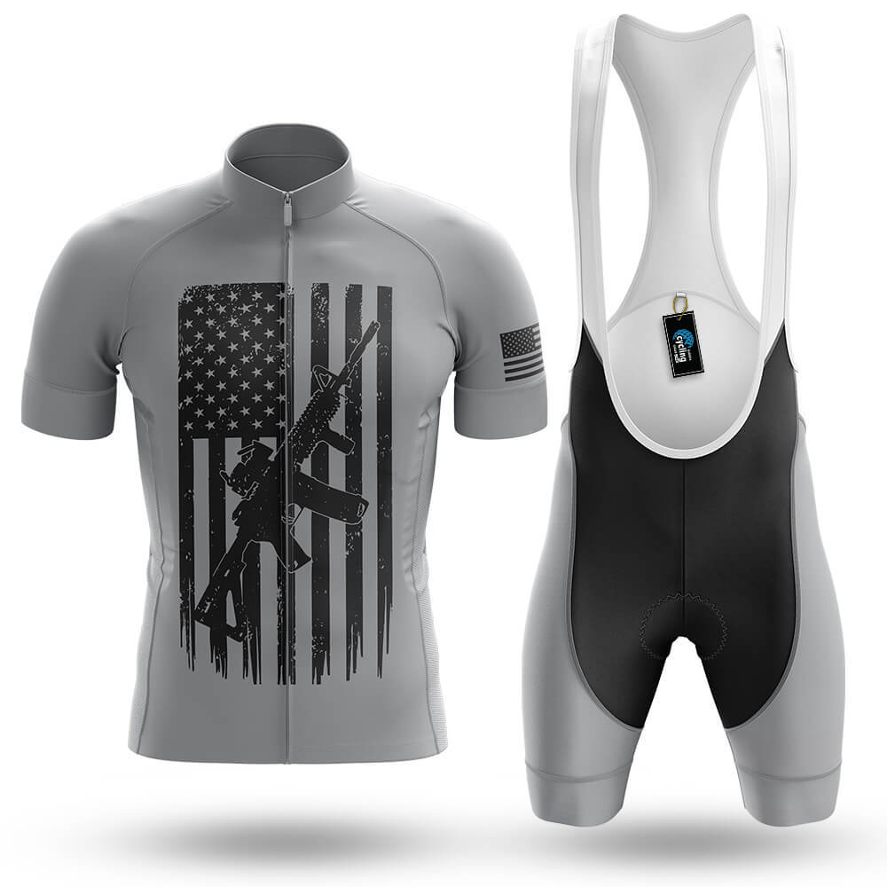 Patriotic Flag - Men's Cycling Kit-Full Set-Global Cycling Gear