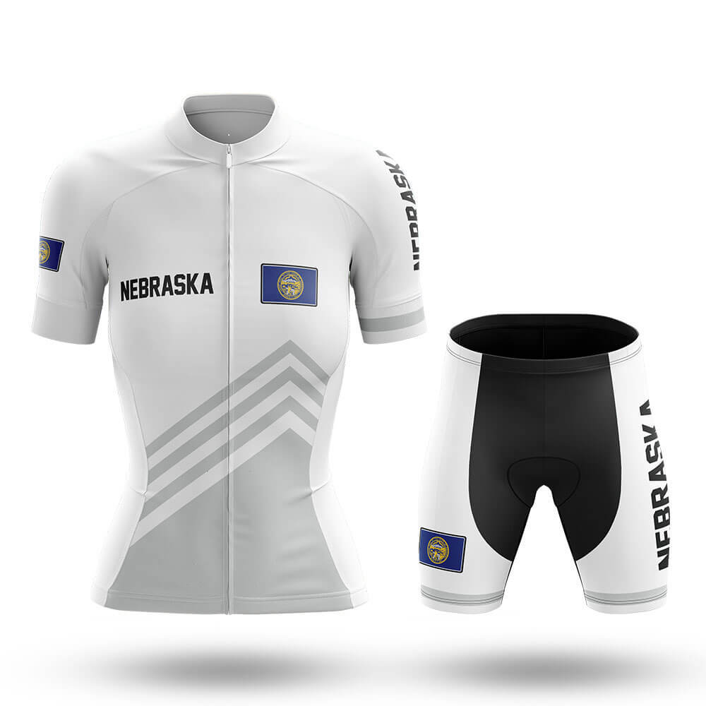 Nebraska S4 White - Women - Cycling Kit-Full Set-Global Cycling Gear