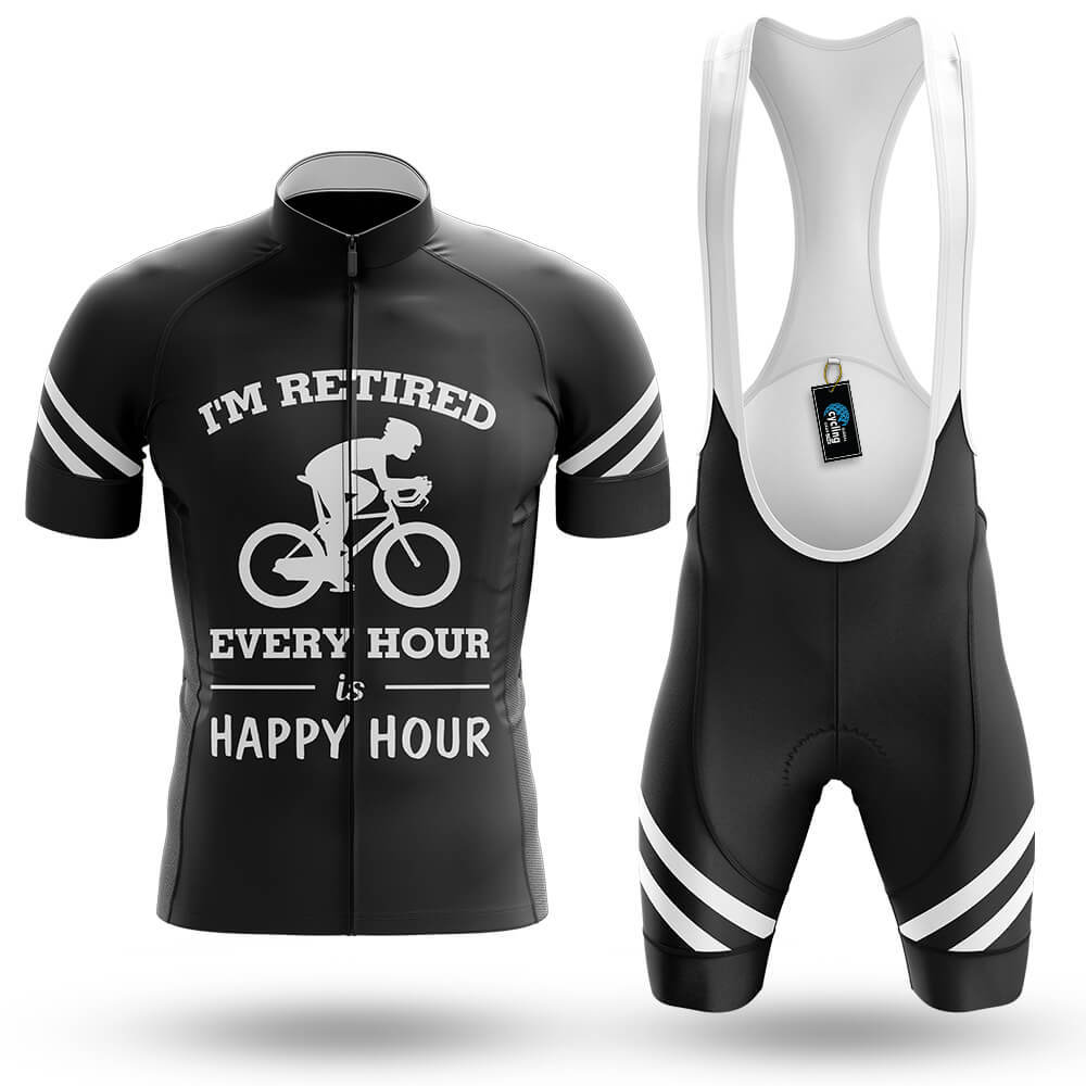 Happy Retired Hour - Men's Cycling Kit-Full Set-Global Cycling Gear