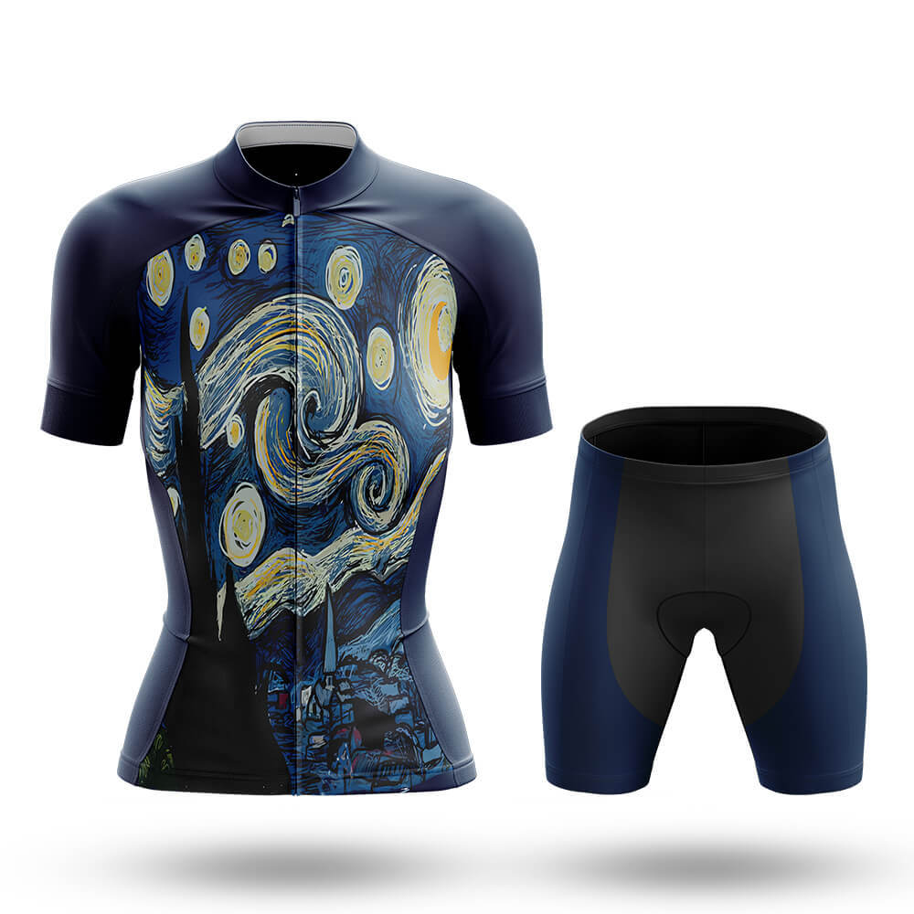 Starry Night - Women's Cycling Kit-Full Set-Global Cycling Gear