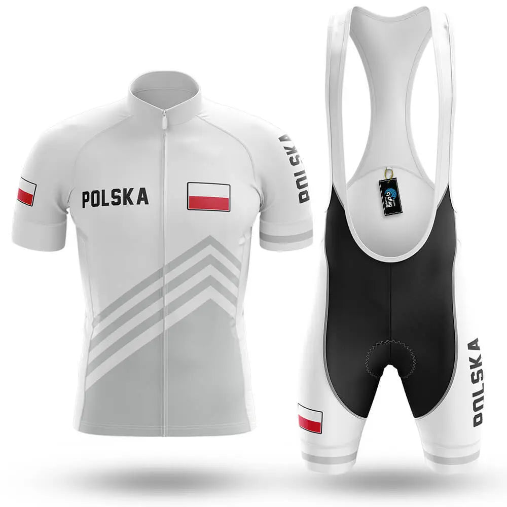 Polska S5 White - Men's Cycling Kit-Full Set-Global Cycling Gear