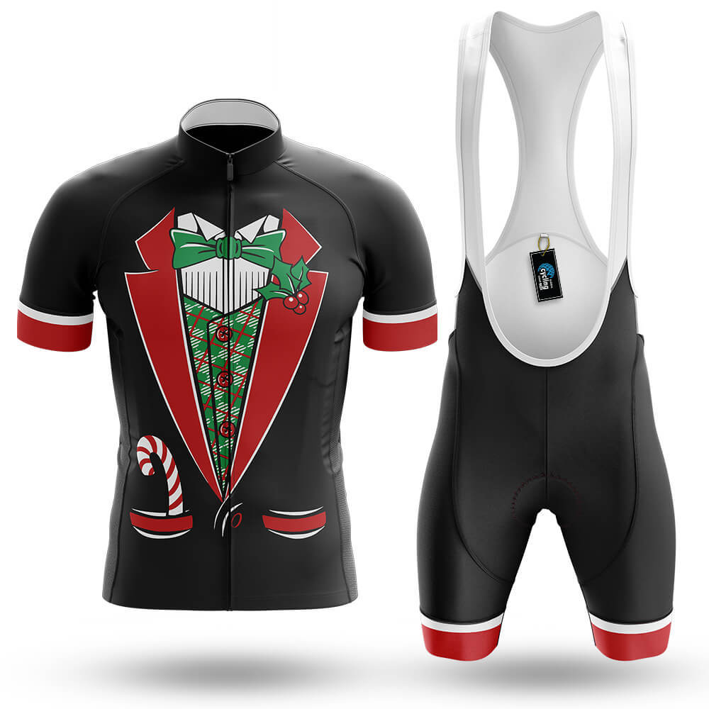 Tuxedo Christmas - Men's Cycling Kit-Full Set-Global Cycling Gear