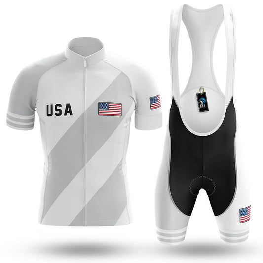 USA S7 - White - Men's Cycling Kit-Full Set-Global Cycling Gear