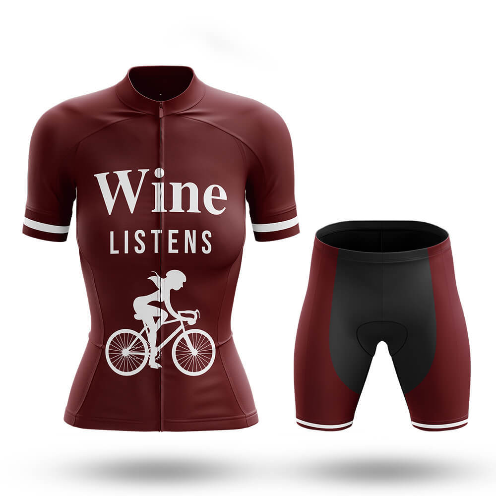 Wine Listens - Women's Cycling Kit-Full Set-Global Cycling Gear