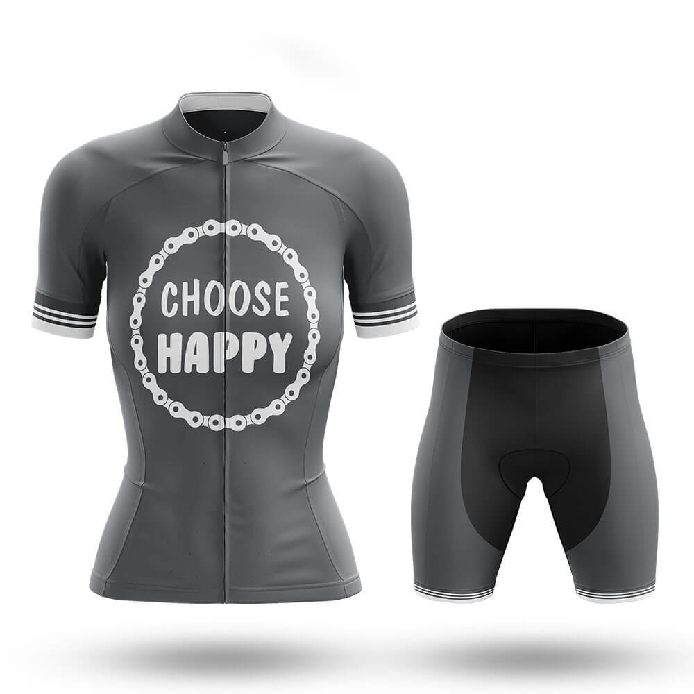 Choose Happy - Women's Cycling Kit-Full Set-Global Cycling Gear