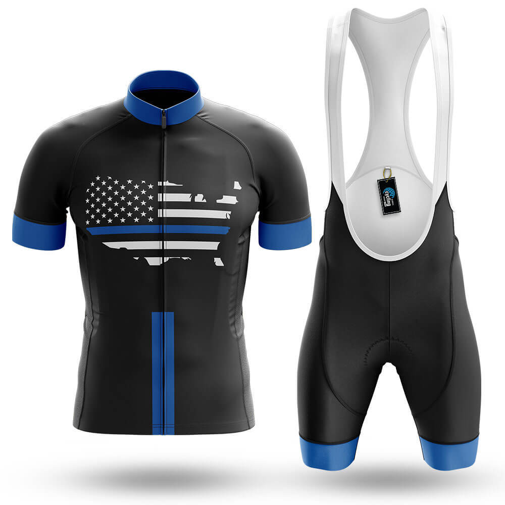 American Flag - Blue - Men's Cycling Kit-Full Set-Global Cycling Gear