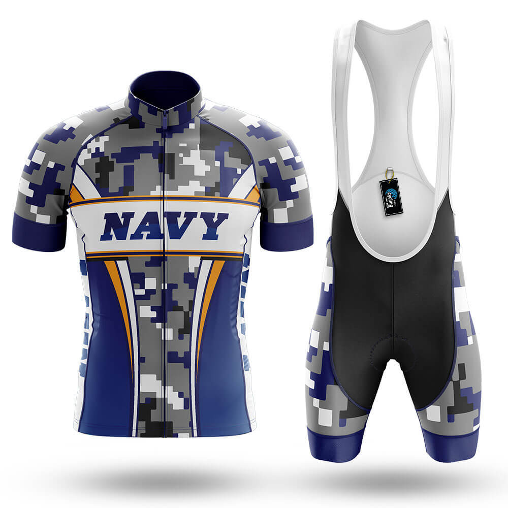 Navy Camo Veteran - Men's Cycling Kit-Full Set-Global Cycling Gear