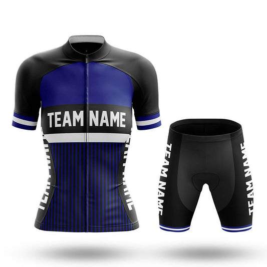 Custom Team Name M6 Navy - Women's Cycling Kit-Full Set-Global Cycling Gear