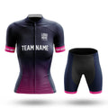 Custom Team Name S1 Pink - Women's Cycling Kit-Full Set-Global Cycling Gear