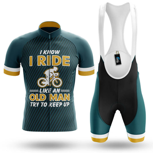 I Ride Like An Old Man V3 - Men's Cycling Kit-Full Set-Global Cycling Gear