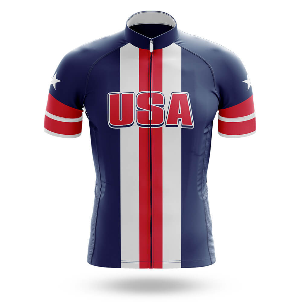 USA Patriotic - Cycling Jersey For Men-Short Sleeve Jersey-Global Cycling Gear