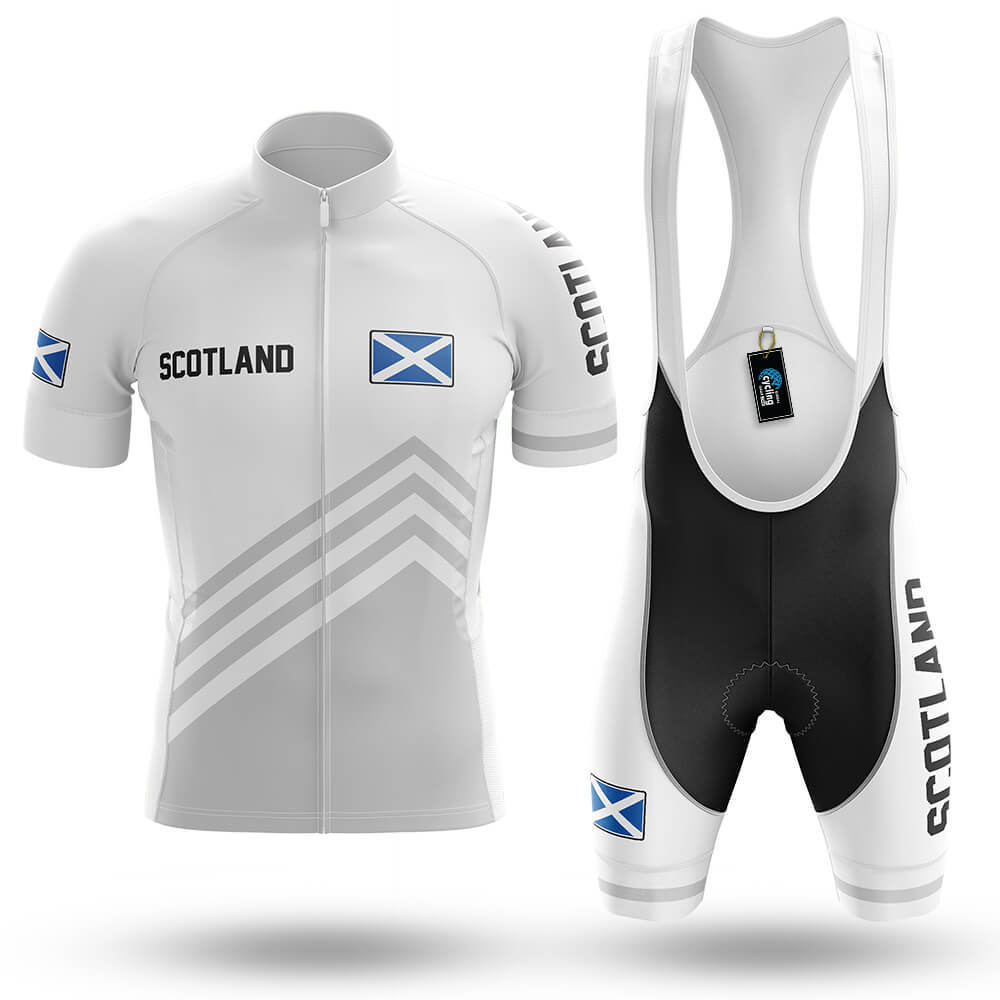 Scotland S5 White - Men's Cycling Kit-Full Set-Global Cycling Gear