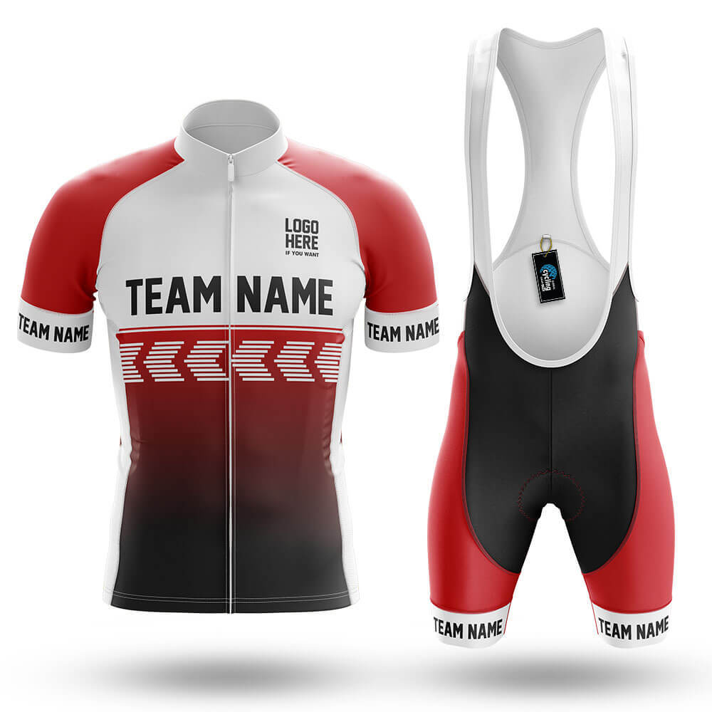 Custom Team Name S4 Red - Men's Cycling Kit-Full Set-Global Cycling Gear