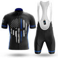 Thin Blue Line V3 - Men's Cycling Kit-Full Set-Global Cycling Gear