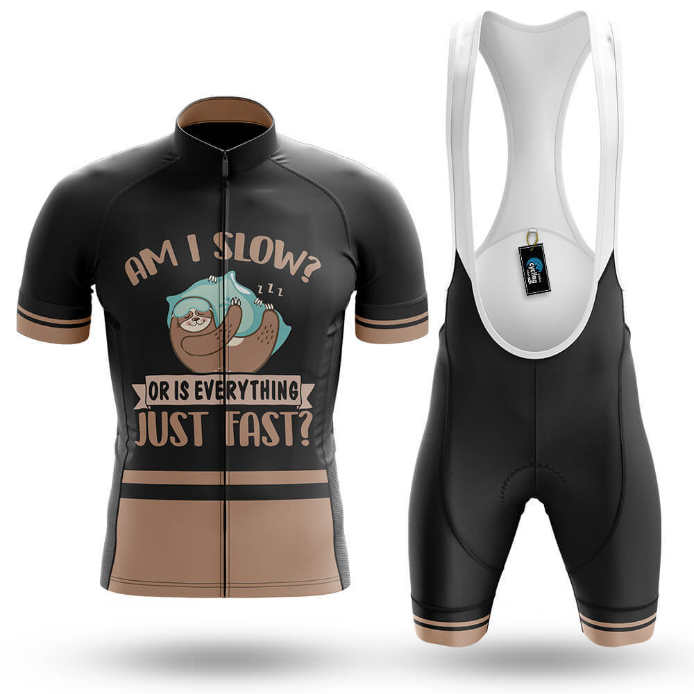 Am I Slow? V5 - Men's Cycling Kit-Full Set-Global Cycling Gear