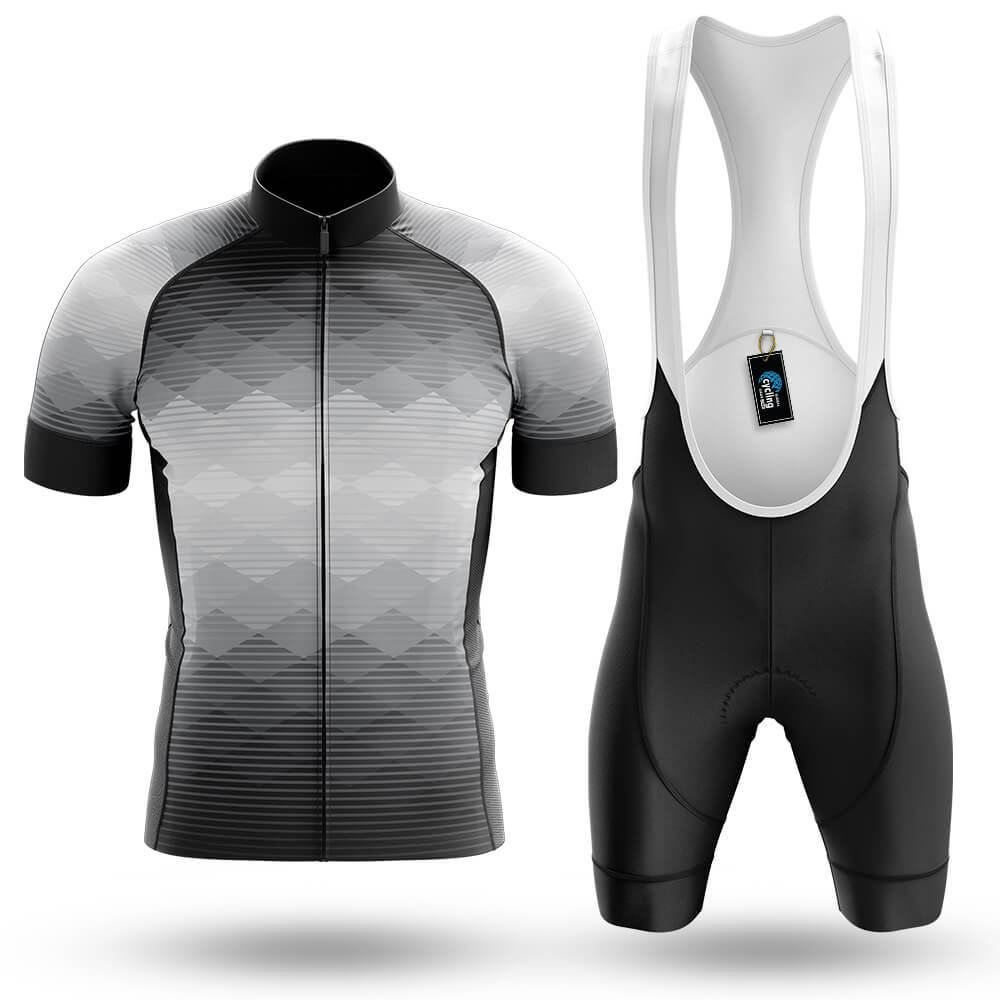 Black To White - Men's Cycling Kit-Full Set-Global Cycling Gear