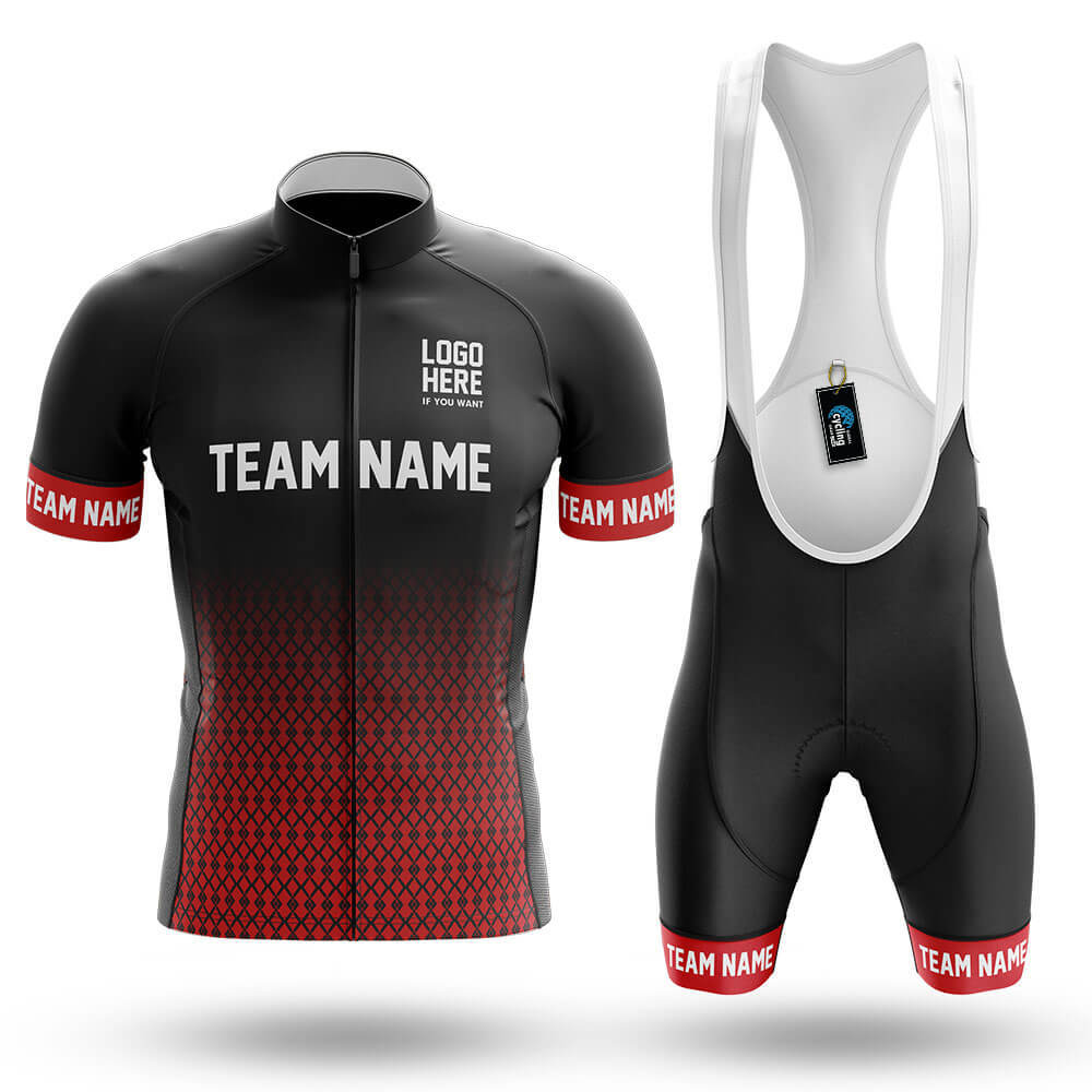 Custom Team Name S1 Red - Men's Cycling Kit-Full Set-Global Cycling Gear