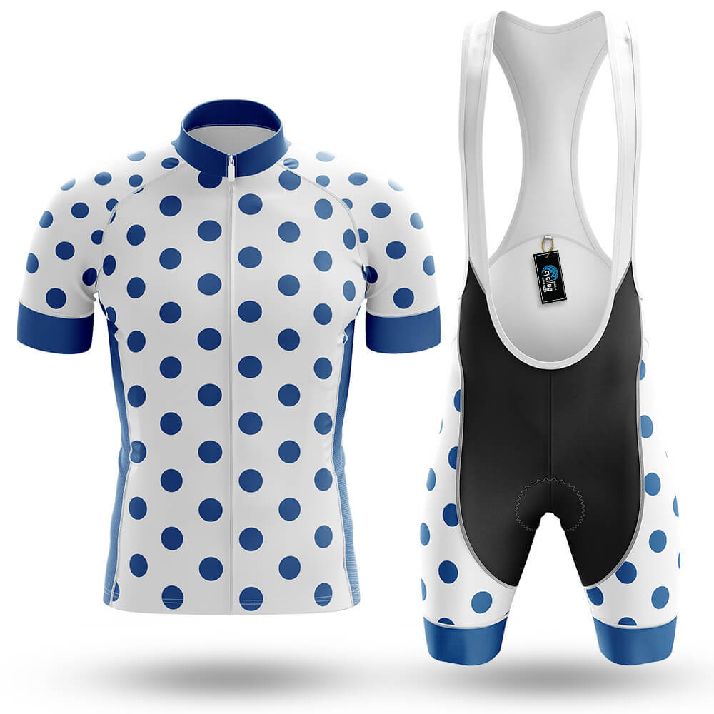 Blue Polka Dot Cycling Jersey - Global Cycling Gear