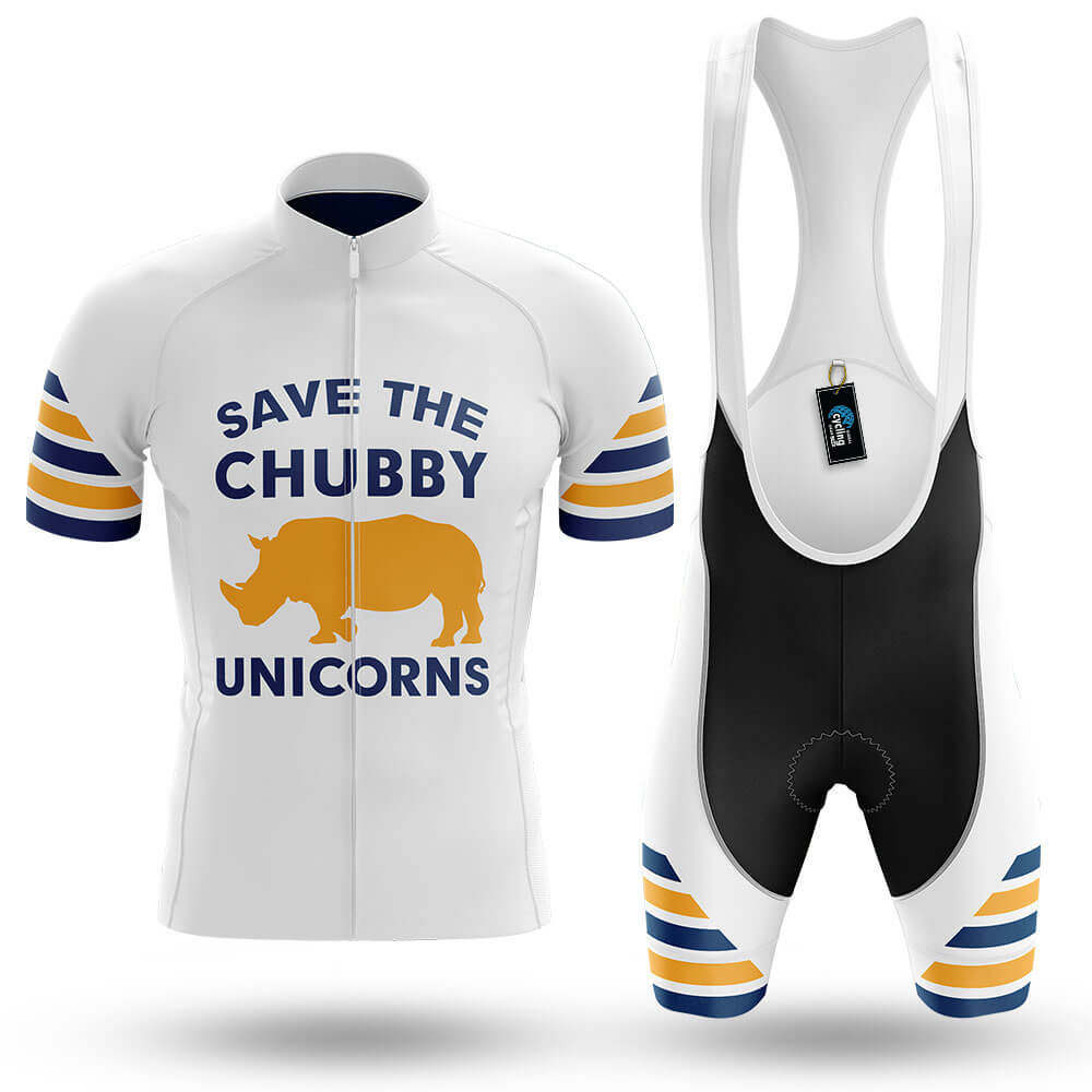 The Chubby Unicorn V6 - White - Men's Cycling Kit-Full Set-Global Cycling Gear