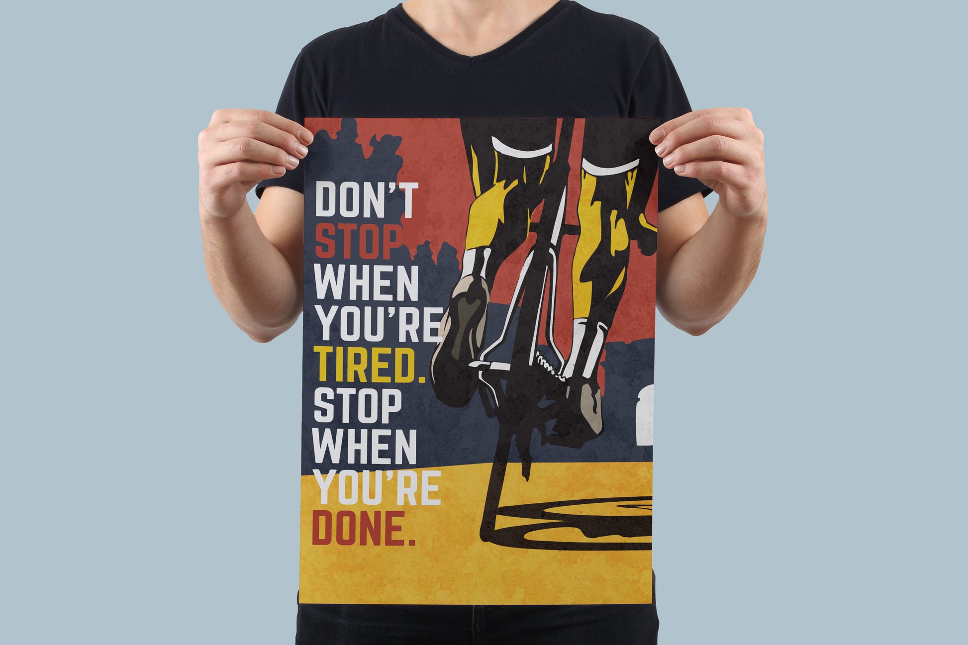 Don't Stop Poster-Global Cycling Gear