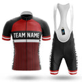 Custom Team Name M6 Red - Men's Cycling Kit-Full Set-Global Cycling Gear