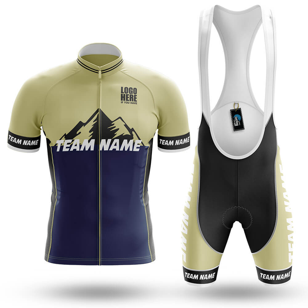 Custom Team Name V3 Navy - Men's Cycling Kit-Full Set-Global Cycling Gear