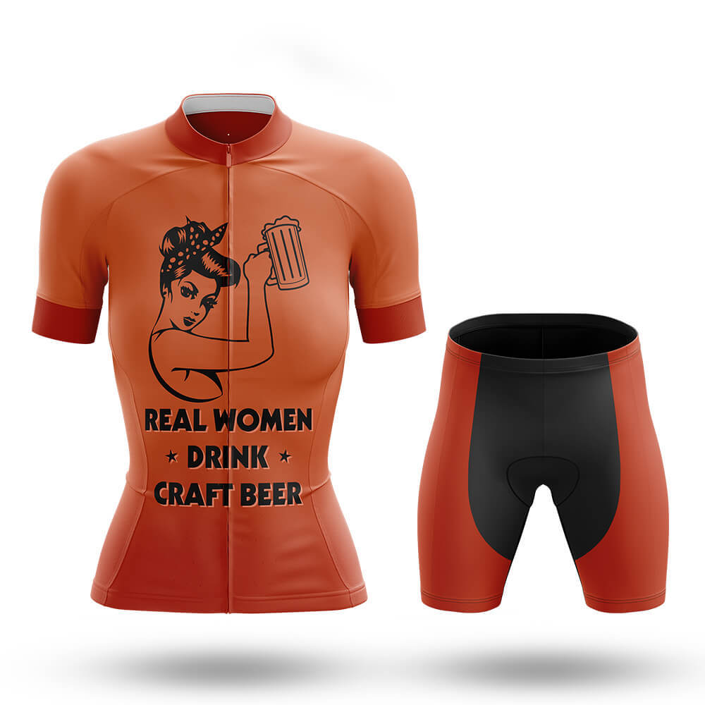 Women Drink Craft Beer - Women's Cycling Kit-Full Set-Global Cycling Gear