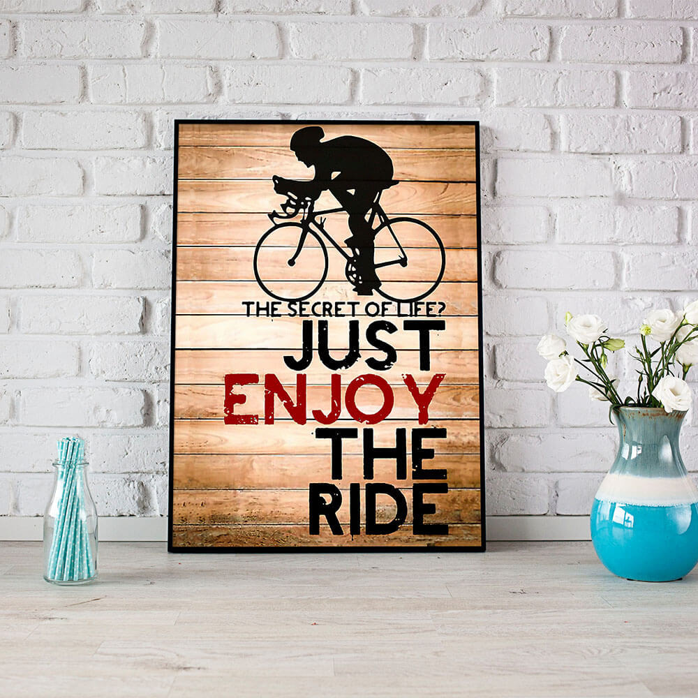 The Secret Of Life - Wall Art Canvas-Small 20X30cm (8X12in)-Global Cycling Gear