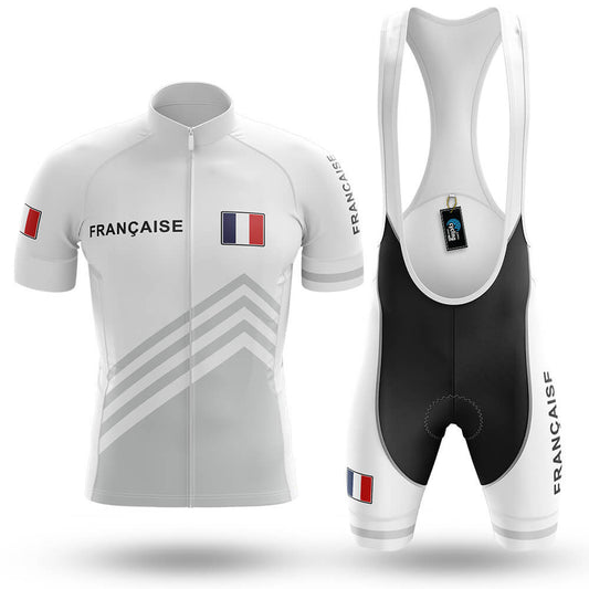 Française S5 White - Men's Cycling Kit-Full Set-Global Cycling Gear