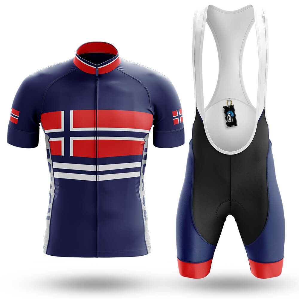 Norge Flag - Men's Cycling Kit-Full Set-Global Cycling Gear