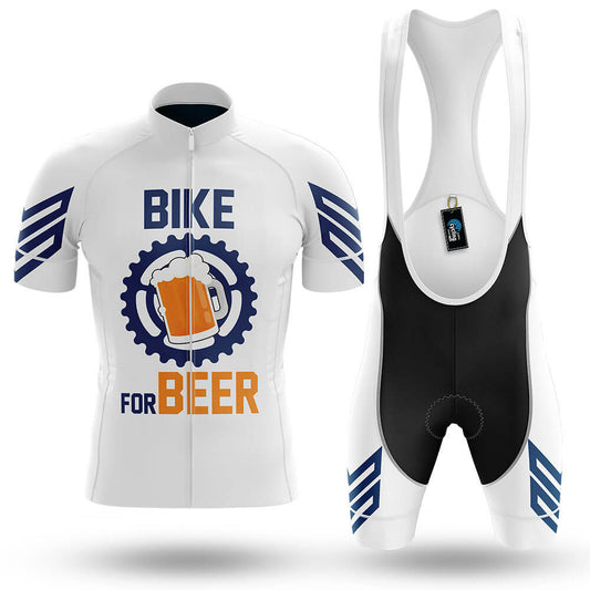 Bike For Beer V3 - White - Men's Cycling Kit-Full Set-Global Cycling Gear